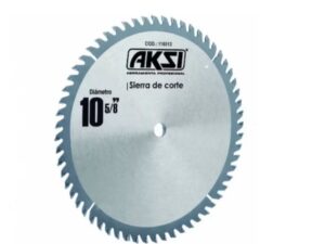 Disco de corte de 10 in x 60 dientes, centro 5/8 in