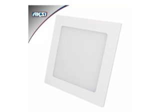 Lámpara empotrable cuadrada LED, línea eco, 6W, luz cálida 2700K marca AKSI - 117933