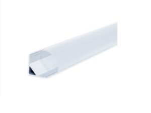 Profile for corner LED strip 1/2 in radius - 3 meters / 9 ft 10 in long
