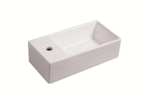 Lavamanos sobrepuesto rectangular NATY-LAV16 - 18.9 x 9.8 x 5.5 in