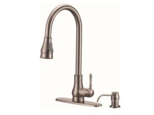 Mezcladora para fregadero marca Foxtail Imperial 6 in brushed nickel 974055-BN