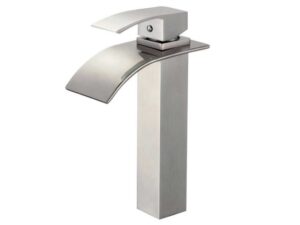 Mezcladora para lavamanos marca Foxtail Millennial 10-3/8 in brushed nickel 974016-BN