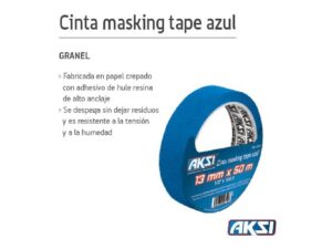 Masking tape azul 1 in