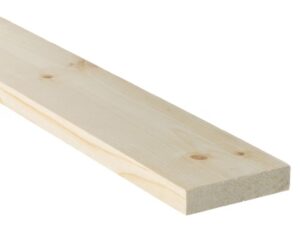 Madera de pino 1 in x 4 in x 10 ft sin tratar