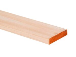 1 in x 4 in x 10 ft rough untreated pine lumber