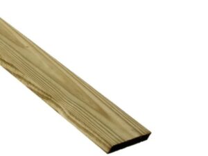 Madera de pino 1 in x 6 in x 8 ft tratada