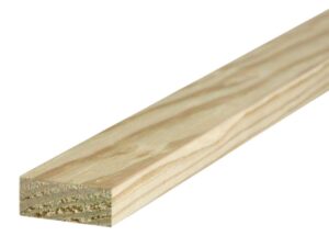 Madera de pino SYP 1 in x 2 in x 8 ft tratada D/C