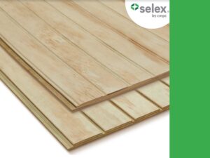Panel ranurado decorativo de Chile 1/2 in tratado marca Selex