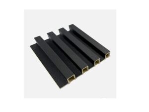 Panel WPC ranurado decorativo para interior y exterior color Black 1 in x 8-5/8 in x 9.5 ft