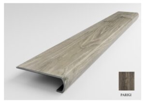 Moldura curva para frente de escalón (stair nose) para piso Giorgia Parigi de 8 ft