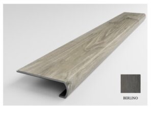 Moldura curva para frente de escalón (stair nose) para piso Giorgia Berlino de 8 ft