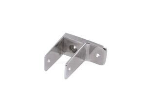 Dos soportes con una oreja de 2-1/2 in de profundidad para partición de baño para paneles de 1-1/4 in + tornillos + expansiones