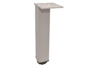 6 in Imex square furniture leg, adjustable to a 7-1/4 in, aluminium A625-6-AL
