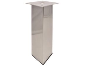 6 in Imex square furniture leg, adjustable to a 7-1/4 in, brushed nickel C176B-6-BN