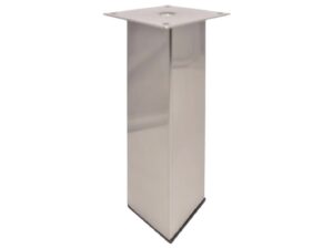 8 in Imex square furniture leg, adjustable to a 9-1/4 in, chrome C176B-8-CH