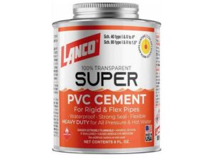 8 oz super PVC cement pipe adhesive Lanco - SM244-7