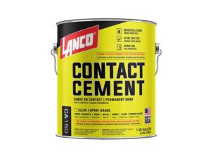 1 gallon Lanco Clear Brush & Spray Industrial Strength Contact Adhesive - CA150-4