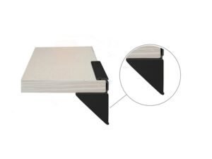 Tapa lateral para perfil negro soporte tablilla 5/8 - end cap - por unidad