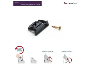 Clips + tornillos para perfil Rincomatic Syma32