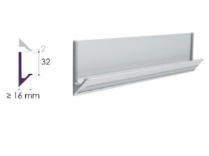 Rincomatic profile handle Syma32 Inglete 45°, 8.5 ft, Matt Silver (35)