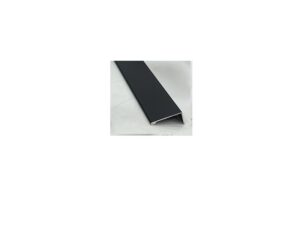 Tirador de perfil de aluminio Trebol de 8 ft recta, negra