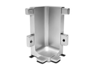 Conector 90° interior silver para gola en L Trebol TIV284 - 7279PS90