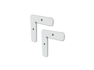 Kit de brackets para perfil estructural ovalado PERALM11. Incluye 2 escuadras y tornillos - KMCAEHR3