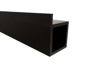 Perfil cubo estructural negro para tablillas - 9 ft 10 in - PERALM111