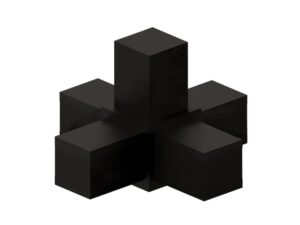 5-way modular cube connector black - CUBOCON5
