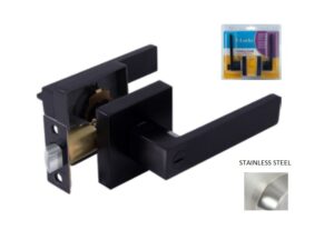 Cerradura Toledo Interior leverset sin llave color plata - T632LUUS15