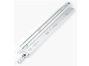 White full extension ball bearing slide 16 in
