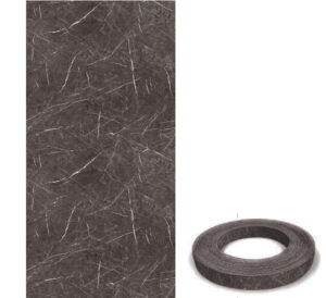 Rollo de edge banding - 5575-31 - Black Marmor - Brillo - 1-3/4 in de ancho x 492 ft de largo