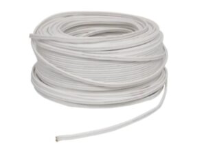 Rollo de 250 ft de cable dúplex blanco calibre 18/2