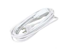 Extensión eléctrica blanca de 20 ft (6 metros)