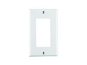 Tapa blanca para receptáculo sencillo Decora