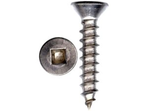 Square head Robertson screws #8x1, 100-pieces box