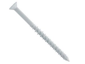 Tornillos de cabeza plana para concreto Tapcon color blanco 3/16 x 1-1/4 in, caja de 100 piezas