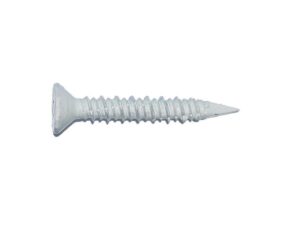 1/4 x 1-1/4 in Phillips-flat-head Tapcon concrete screws, 100-pieces box, white