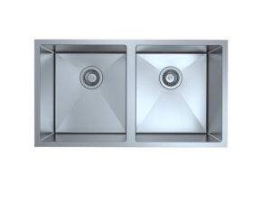 Fregadero Luxury undermount doble cuadrado 9 in - 31 in x 18 in - 32 in x 18 in - 33 in x 19 in