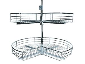 28 in pie cut metal Lazy Susan cabinet organizer
