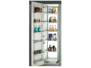 Alacena de 5 pisos con 10 canastas gris claro marca Imex - 202203 - 19 x 20 x 65-81 in