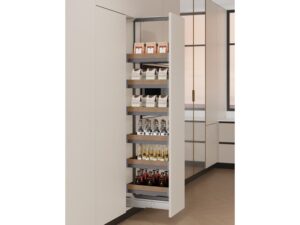 Trebol Pantry Pull Out Wooden Trays-6 Layers - ACE007 - 13-25/32 x 18-29/32 x (70-7/8 to 82-11/16) in