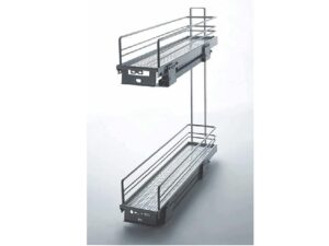 2 tier base organizer pull-out, right mounted Imex - 304098-R - 4-1/16 x 17-3/4 x 19-11/16 in