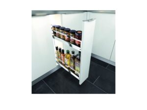 Spice rack extraíble de 2 pisos, cierre lento, instalación lateral del lado derecho IMEX - 304121-R o 304221-R - 3-15/16 x 9-3/16 x 20-3/8 in