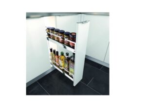 3 tier base organizer pull-out, left mounted Imex - 304111-L - 5-5/16 x 18-1/8 x 21-1/16 in