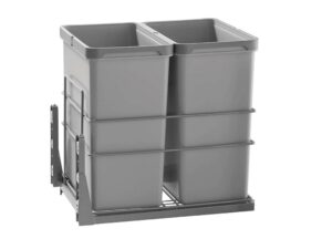 Imex Double Waste Bin 2X30 QT Soft Close Gray - 307026