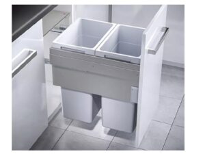 Hilo Double Waste Bin 2X37 QT Soft Close Gray - 502.77.532