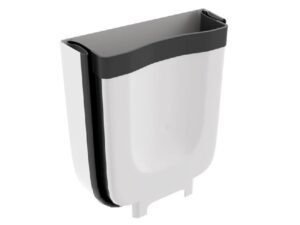Foldable white waste container for cabinet door, 6 L - HSO660-01