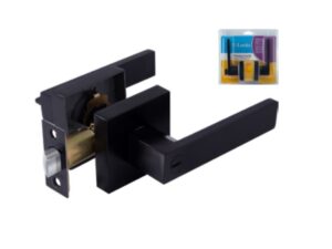 Cerradura Toledo Interior leverset sin llave color negra - T632LUUS514