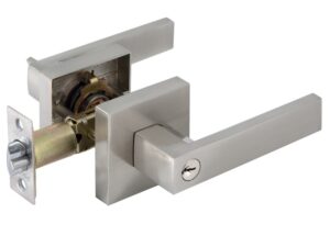Toledo Interior stainless steel leverset with key - T631LUUS15